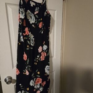 Old Navy Black Floral Dress